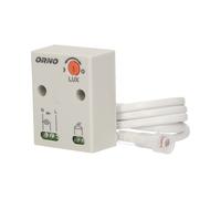 ORNO CR-233 Interrupteur Crepusculaire 10W - 2300W IP65 Résistant Aux Intempéries (Montage en surface pré-câblé)