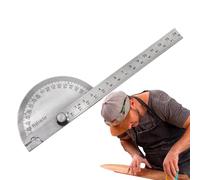 Détecteur d'angle de rapporteur,Détecteur de règle d'angle en acier inoxydable - Outil de mesure pour le dessin, le travail du bois, les mathématiques géométriques