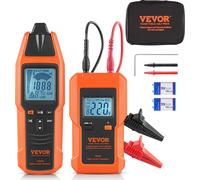Détecteur de câbles VEVOR, Tracker de câbles, plage de tension 12-600 V, détecteur de circuits électriques & de ruptures de lignes, extensible à 2 km pour les tuyaux souterrains, les clôtures électriq