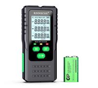 Détecteur de champs électromagnétiques numériques rechargeables - Détecteur de rayonnement électromagnétique portable - LCD - Excellent testeur pour inspections électromagnétiques à domicile, bureau,