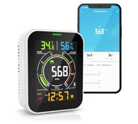 Détecteur de CO2 WiFi - appareil de mesure de la qualité de l'air avec température et humidité