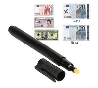 Détecteur de Faux Billets Testeur Devise pour encre Réactif | pour encre unique réactive, devient jaune clair vrais billets, faux, test rapide et facile