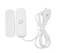 Détecteur de fuite d'eau intelligent Tuya, alarme d'inondation WiFi pour la maison, la cuisine, la cave, le garage, notification d'application, pour Zigbee Hub requis, blanc (pour zigbee)