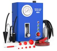 Détecteur de fuites à fumée Automobile T105 - 12V avec Pompe à air intégrée Testeur de Vide EVAP avec manomètre/débitmètre, pour systèmes de tuyaux & Carburant, Compatible Voitures, Motos & Bateaux