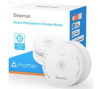 Détecteur de fumée 3 en 1 avec technologie Matter, optique double et batterie de 5 ans
