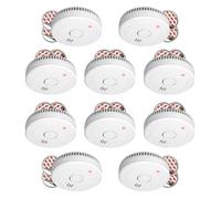 10-Pack ELRO FS1805 Détecteur de fumée avec Batterie 5 Ans et Fixation magnétique - Conforme à la Norme européenne EN14604