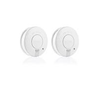 Détecteur de fumée photoélectrique SMARTWARES Pack de 2 85 dB à 3 m Blanc fonction Hush