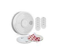 SHD by OneConcept Detecteur de Fumée, 10x Alarme Incendie Détecteur Fumée pour la Maison, Bureaux, Detecteur de Fumee de Cuisine à Capteur Optique avec Fonction Test et Silencieux, Détecteurs de Fumée