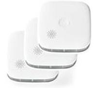 Lot de 3 Détecteur de Fumée Intelligent 85dB Sans Fil WIFIDS21WT SmartLife Blanc