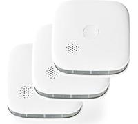 Détecteur de fumée SmartLife | Wi-Fi | Alimenté par batterie | Cycle de vie du capteur : 10 ans | EN 14604 | Max. Autonomie de la batterie : 24 mois | 85 dB | Blanc | 3 pièces