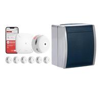 Détecteur de fumée X-Sense XS01-M ProConnected avec Station de Base SBS50 et programmes Busch-Jaeger 20 EBW-53 AP, coloré