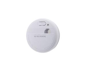 Détecteur de fumée ZENITECH NF photoélectrique rond Blanc bouton TEST 520032