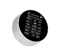 Détecteur de gaz, Détecteur de qualité l'air Multifonctionnel CO2 interconnexion téléphone Portable Outil détection d'environnement d'air(White-with-WiFi)