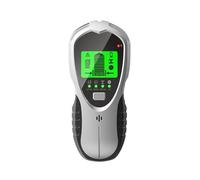 Détecteur De Goujons Muraux 4 en 1, Détecteur Numérique Multifonctionnel, Détecteur Mural Portable, Recherche Centrale avec Écran LCD Confortable à Utiliser(Silver Press Button)