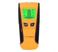 Détecteur de goujons numérique LCD 3 en 1, détecteur de tuyaux en bois et métal et de fils AC pour cloison sèche jusqu'à 76 mm, capteur de scanner mural avec étalonnage automatique, jaune TH210