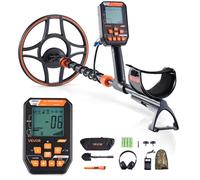 VEVOR Détecteur de Métaux 30,5 cm Détecteur de Métaux Professionnel Étanche IP68 pour Adultes Recherches de Trésors en Or et Métal, avec Écran, Casque sans Fil, 7 Modes, Poignée Réglable 99-127 cm