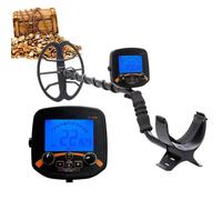 Détecteur de métaux avec écran LCD, bobine étanche pour la chasse au trésor, haute précision 2,5 m, design réglable pour utilisation sur la plage et la terre