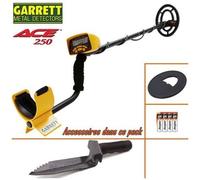Détecteur de métaux GARRETT ACE 250 livré avec son protège disque + couteau de fouille GARRETT