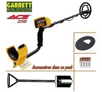 Détecteur de métaux GARRETT ACE 250 livré avec son protège disque + pelle big foot.