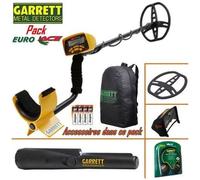 Détecteur de métaux GARRETT EURO ACE livré avec son protège disque + propointer GARRETT 2 pour trouver facilement vos cibles.