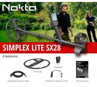 Détecteur de métaux Nokta Simplex Lite avec une bobine de 28 cm, destiné aux marchés tchèque et slovaque. Distributeur officiel