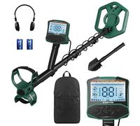 Détecteur de métaux pour adultes - Étanche IP68 - Bobine de recherche - 4 modes de recherche - Écran LCD avec rétroéclairage - Kit complet avec écouteurs, pelle, sac à dos - Pour plage, rivière, forêt