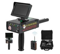 Détecteur de métaux professionnel avec indicateur LED, détecteur de métaux longue distance pour or et argent, cuivre, pierres diamantées, détecteur d'or, profondeur de détection 130 m