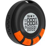 Détecteur de monoxyde de carbone, design portable, surveillance en temps réel, alarme sonore, orange