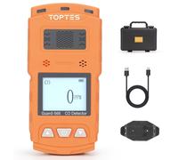 Détecteur de monoxyde de carbone portable, rechargeable, avec clip, alarme, autonomie en veille de 168 heures