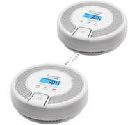 Détecteur de Monoxyde de Carbone - X-SENSE - CO03D-W - Interconnecté - Sans Fil - Lot de 2
