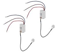 Détecteur de mouvement 220 V IP65, mini interrupteur infrarouge pour extérieur et intérieur, détecteur de mouvement encastré avec capteur crépusculaire, retard réglable jusqu'à 8 minutes, détection à