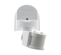 Détecteur de mouvement blanc intérieur/extérieur Zenitech 160° portée 5-12m