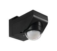 Eglo Détecteur de Mouvement Detect Me 4 en Plastique Noir avec Capteur de Lumière Du Jour Ip44