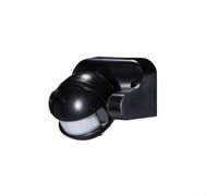 Détecteur de mouvement infrarouge grand angle 120° pour armoire, lumière PIR, interrupteur réglable AC110-240 V IP54, protection IP54, portée 3-8 m, pour escaliers, couloir, capteur infrarouge (noir)