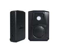 Détecteur de mouvement infrarouge PIR, lecteur d'enregistrement audio activé, fichiers MP3 libres pour boutique, usine, supermarché, entrée, alarme de vœux, musique ou effets sonores (noir)