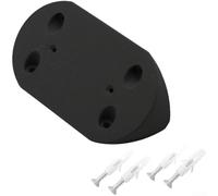 Détecteur de mouvement infrarouge PIR Support d'angle 90 degrés Support mural pour système de sécurité intérieur ou extérieur Support de capteur en plastique blanc (Noir)