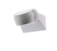 Zenitech Détecteur de mouvement mural et plafond IP44 180° portée 5-12 m Blanc