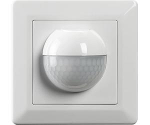 Détecteur de mouvement Niko, 230 V, 9 m, 180°, IP40, détecteur mural, pour boîtier encastré, blanc, 1 pièce.
