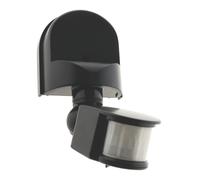 Détecteur Mouvement IP44 - tête orientable - 1200W - Noir - Zenitech