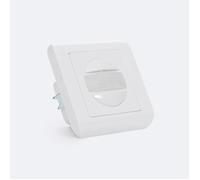 TechBrey Détecteur de Mouvement PIR 120º Mécanisme Mural Carré Pro Blanc Blanc G