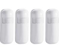 Détecteur de mouvement PIR, Détecteur d'alarme, Sans fil 433MHz, Compatible avec les systèmes d'alarme, 4PCS