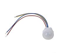 Détecteur de mouvement PIR encastré au plafond, angle de détection de 120°, interrupteur automatique avec retard de 30 s pour couloir, salle de bain, cave, garage, 85-265 V 40 W charge, blanc