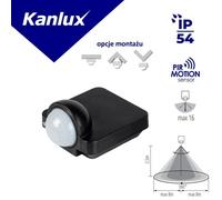 Détecteur de mouvement PIR SENSQUARE-B 1200VA max 8 m 37369