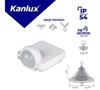 Détecteur de mouvement PIR SENSQUARE-W 1200VA max 8 m 37368