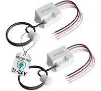 Détecteur de mouvement - Set de 2 - 12 V à 24 V - Contact sec - 8 m, 120°