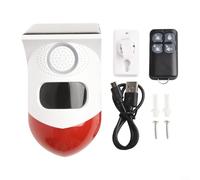 Détecteur de mouvement solaire WIFI compatible Tuya pour l'extérieur, sirène d'alarme de sécurité 120 dB avec télécommande, étanche IP67 et alimentation solaire