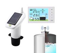 Détecteur de niveau par ultrasons, jauge de niveau pour citerne, capteur de niveau par ultrasons (fonctionnant sur piles) avec écran séparé, multifonctionnel ultrasonique pour réservoir d’eau et