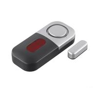 Détecteur de porte sans fil Alarme 125dB Dispositif de sécurité domestique pour fenêtre Dissuasion anti-effraction sans fil Sirène bruyante Boîtier ABS Argent