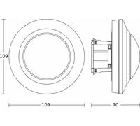 Détecteur de présence IR UP - Détecteur de mouvement pour 360° PD Système de bus IR 4360-8 #086213