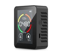 Détecteur de qualité de l'air multifonctionnel pour la surveillance du CO2, de la température et de l'humidité avec écran LCD et chargement USB